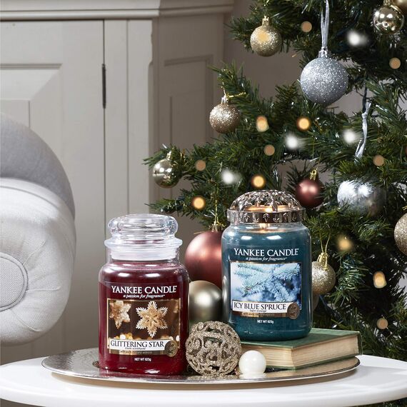 Yankee Candle Duftkerze im Glas (groß) | Glittering Star | Brenndauer bis zu 150 Stunden