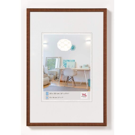walther design Bilderrahmen bronze 40 x 50 cm New Lifestyle Kunststoffrahmen KV050J