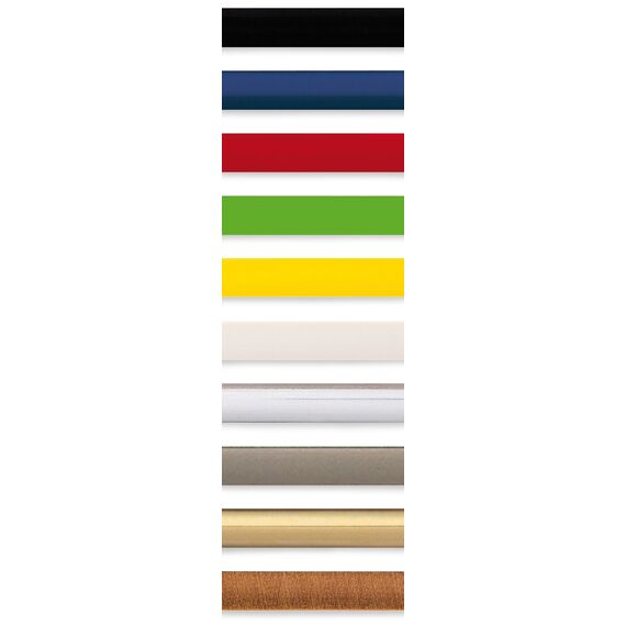 walther design Bilderrahmen blau 3x 10x15 cm Galerie mit Passepartout, New Lifestyle Kunststoffrahmen KV315L