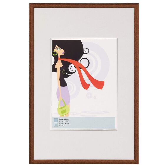 walther design Bilderrahmen bronze 30 x 45 cm New Lifestyle Kunststoffrahmen KV045J