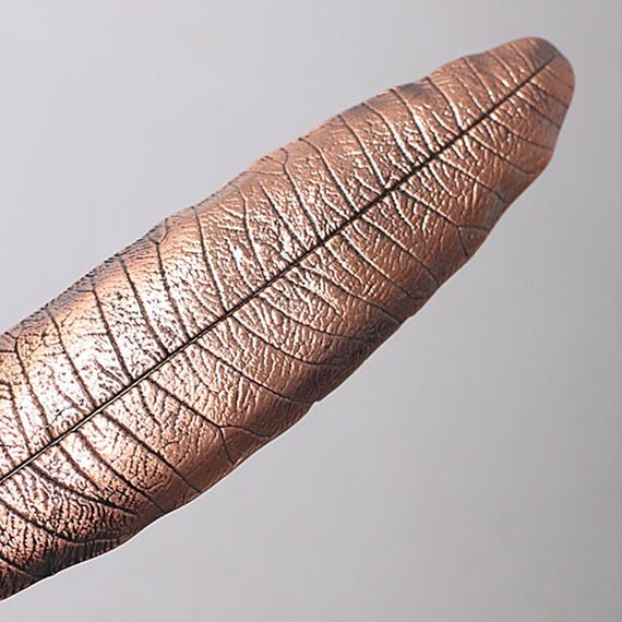 LLMtn 2 Stück Bronze Räucherstäbchenhalter Metall Blätter, Räucherstäbchenbrenner Ash Catcher,Asche Geeignet für Räucherstäbchen,ideal für die Inneneinrichtung,Meditation,Yoga,Inklusive Mini-Besen