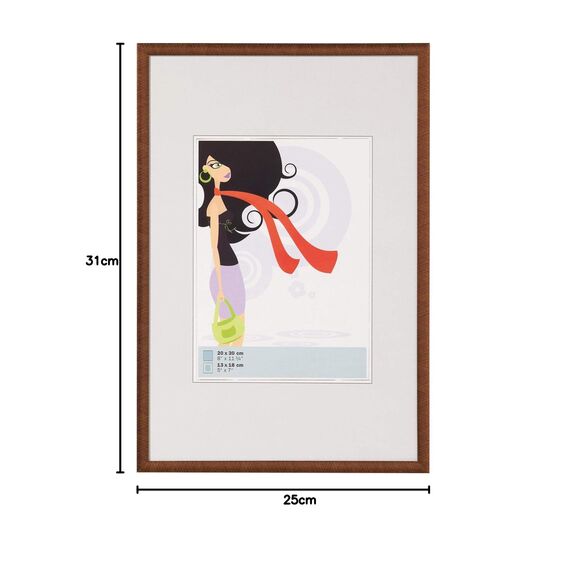 walther design Bilderrahmen bronze 24 x 30 cm New Lifestyle Kunststoffrahmen KV430J