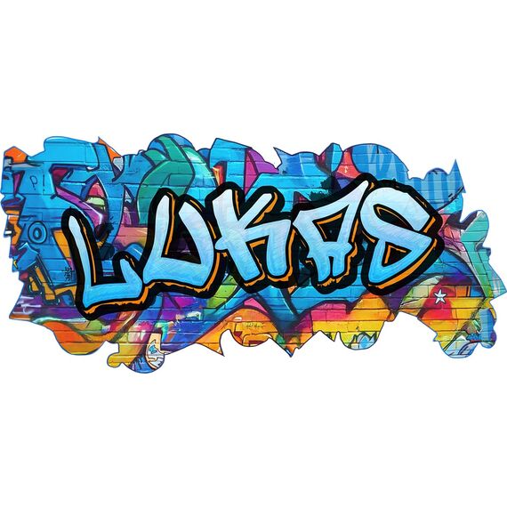 tjapalo® vz79 Graffiti Wandtattoo Graffiti Name Wandtattoo Kinderzimmer Name Bilder personalisiert Jugendzimmer Deko personalisiert Wanddeko Kinderzimmer A vz79
