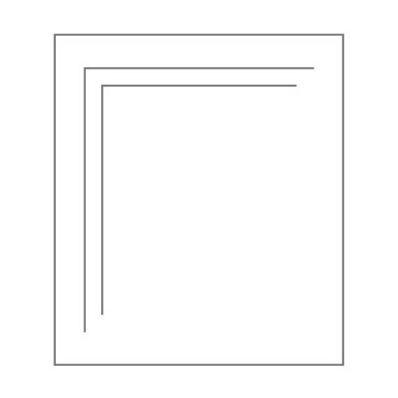 walther design Bilderrahmen stahl 3X 15x20 cm Galerie mit Passepartout, New Lifestyle Kunststoffrahmen KV320D