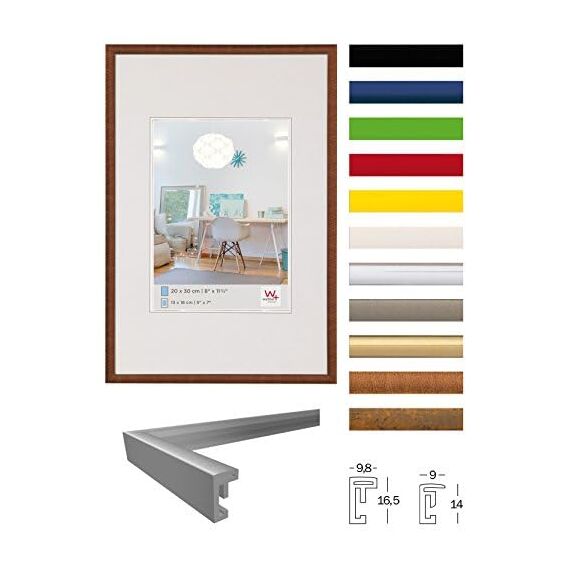 Walther KV030S New Lifestyle Kunststoffrahmen 20 x 30 silber