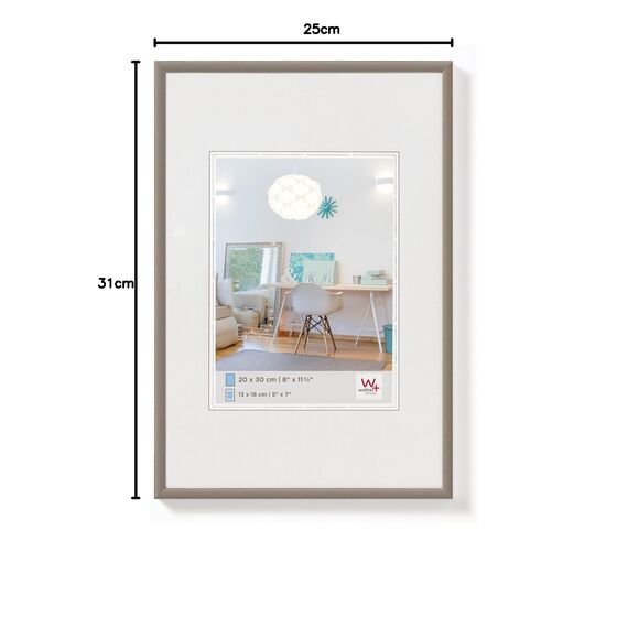 walther design Bilderrahmen stahl 24 x 30 cm New Lifestyle Kunststoffrahmen KV430D