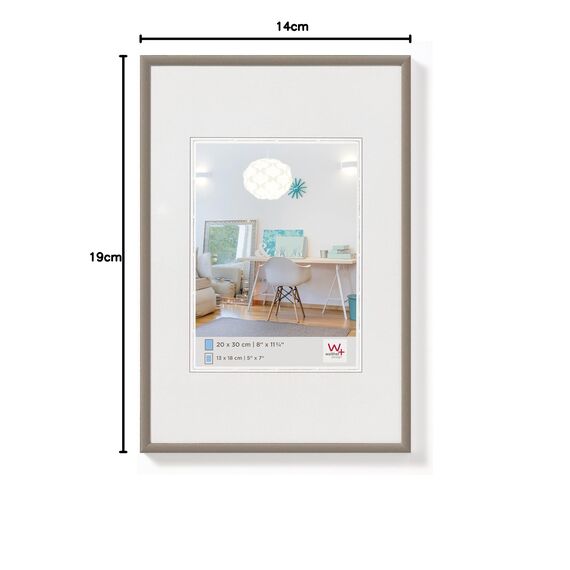 walther design Bilderrahmen stahl 13 x 18 cm New Lifestyle Kunststoffrahmen KV318D