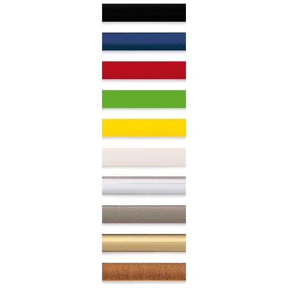 walther design Bilderrahmen rot 5X 10x15 cm Galerie mit Passepartout, New Lifestyle Kunststoffrahmen KV515R