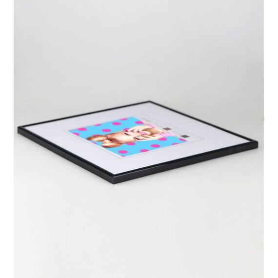 Bilderrahmen Kunststoff Lifestyle Foto Rahmen Collage Wanddeko Poster Photo Style: Farbe: Schwarz | Format: 40x40