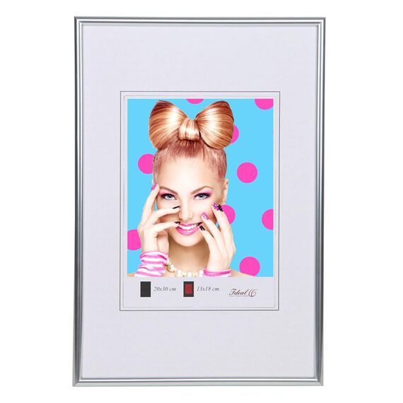 Bilderrahmen Kunststoff Lifestyle Foto Rahmen Collage Wanddeko Poster Photo Style: Farbe: Silber | Format: 29,7x42 DIN A3