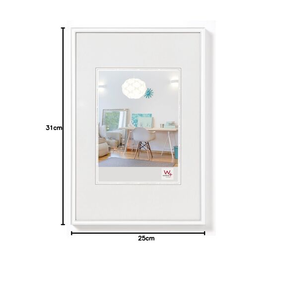 walther design Bilderrahmen weiss 24 x 30 cm New Lifestyle Kunststoffrahmen KV430W