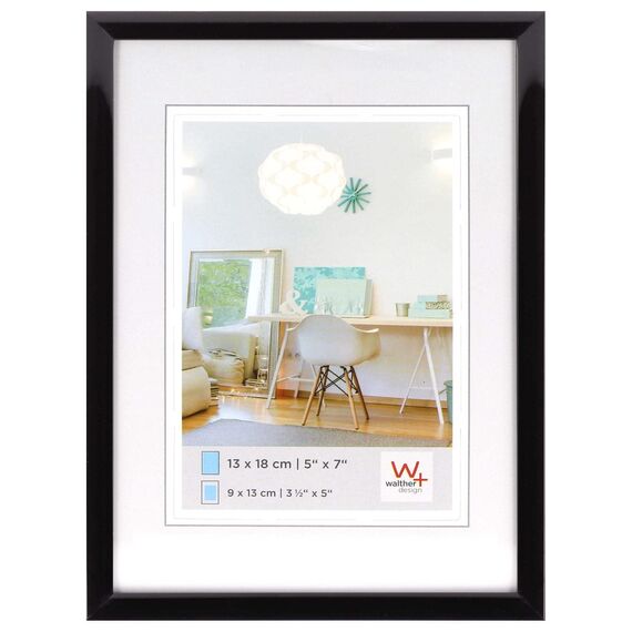 walther design Bilderrahmen stahl 40 x 60 cm mit Kunstglas, New Lifestyle Kunststoffrahmen KVX460D