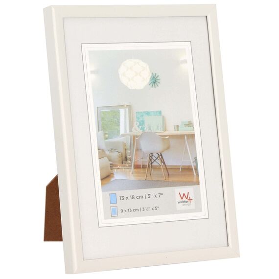 walther design Bilderrahmen stahl 40 x 60 cm mit Kunstglas, New Lifestyle Kunststoffrahmen KVX460D