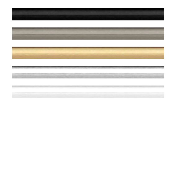 walther design Bilderrahmen silber 50 x 70 cm mit Kunstglas, New Lifestyle Kunststoffrahmen KVX070S