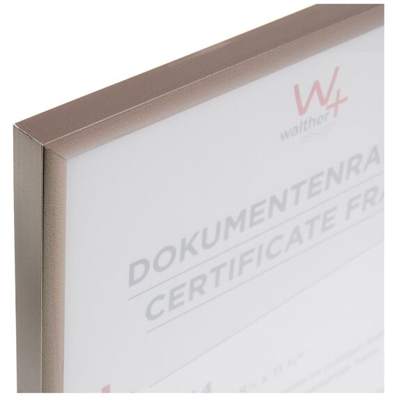 walther design Bilderrahmen stahl 21 x 29,7 cm (DIN A4) mit Kunstglas, New Lifestyle Kunststoffrahmen KVX130D