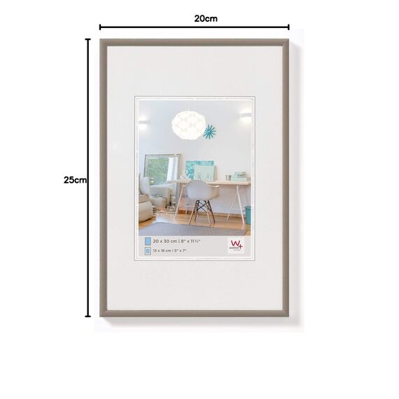 walther design Bilderrahmen stahl 70 x 100 cm New Lifestyle Kunststoffrahmen KV100D