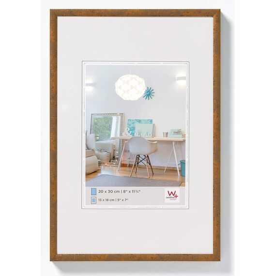 walther design Bilderrahmen taupe 10 x 15 cm New Lifestyle Kunststoffrahmen KV015X