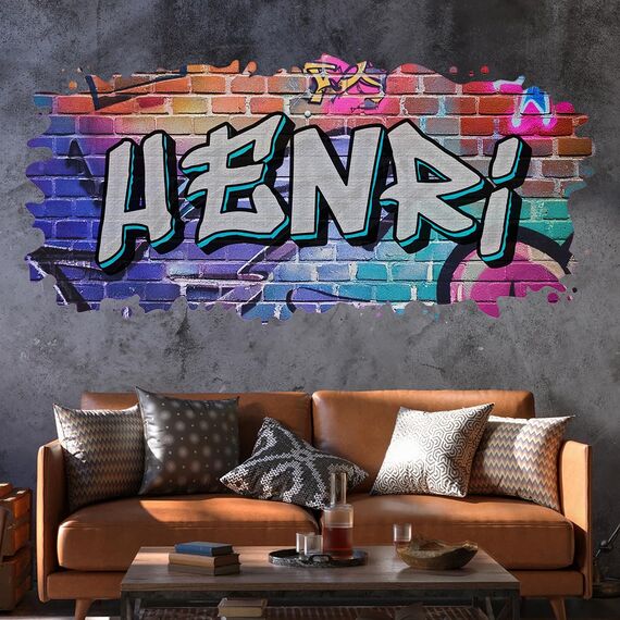 tjapalo® vz81 Graffiti Wandtattoo Graffiti Name Wandtattoo Kinderzimmer Name Bilder personalisiert Jugendzimmer Deko personalisiert Wanddeko Kinderzimmer c vz81