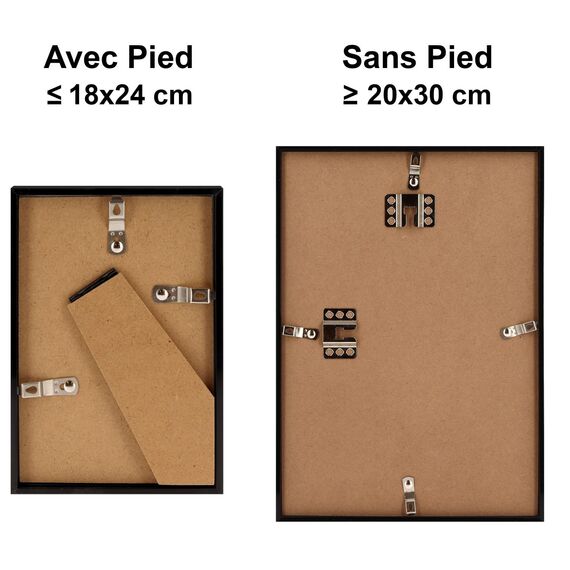 walther design Bilderrahmen stahl 50 x 70 cm mit Kunstglas, New Lifestyle Kunststoffrahmen KVX070D