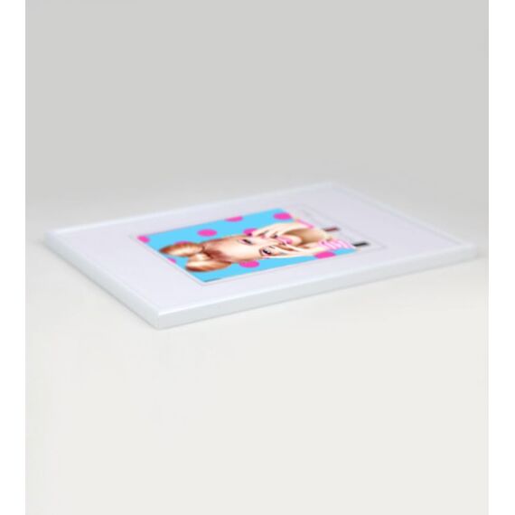 Bilderrahmen Kunststoff Lifestyle Foto Rahmen Collage Wanddeko Poster Photo Style: Farbe: Weiß | Format: 40x50