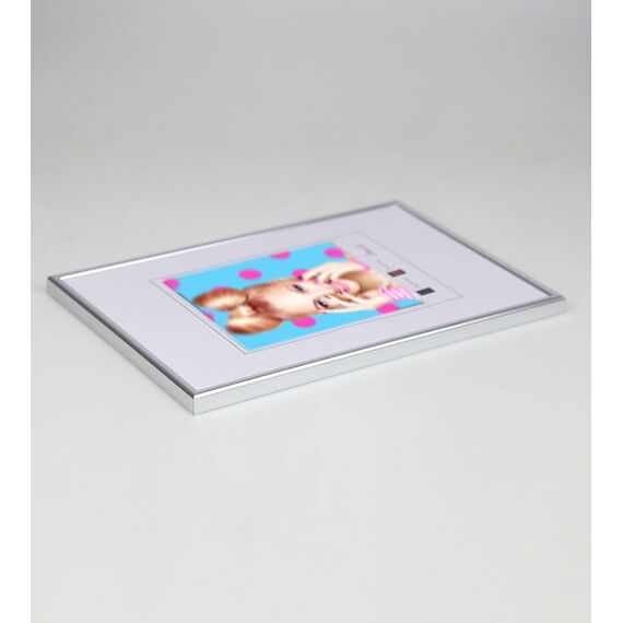 Bilderrahmen Kunststoff Lifestyle Foto Rahmen Collage Wanddeko Poster Photo Style: Farbe: Silber | Format: 10x15