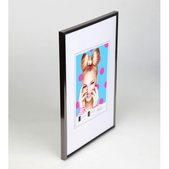 Bilderrahmen Kunststoff Lifestyle Foto Rahmen Collage Wanddeko Poster Photo Style: Farbe: Stahl | Format: 30x40