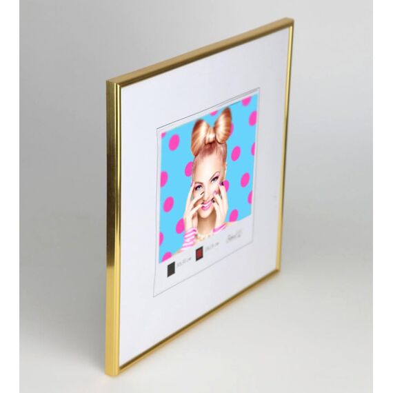 Bilderrahmen Kunststoff Lifestyle Foto Rahmen Collage Wanddeko Poster Photo Style: Farbe: Gold | Format: 30x30