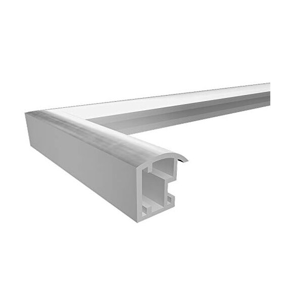 Unbekannt design KP050F Trendstyle Kunststoffrahmen 40x50 cm, silber-schwarz