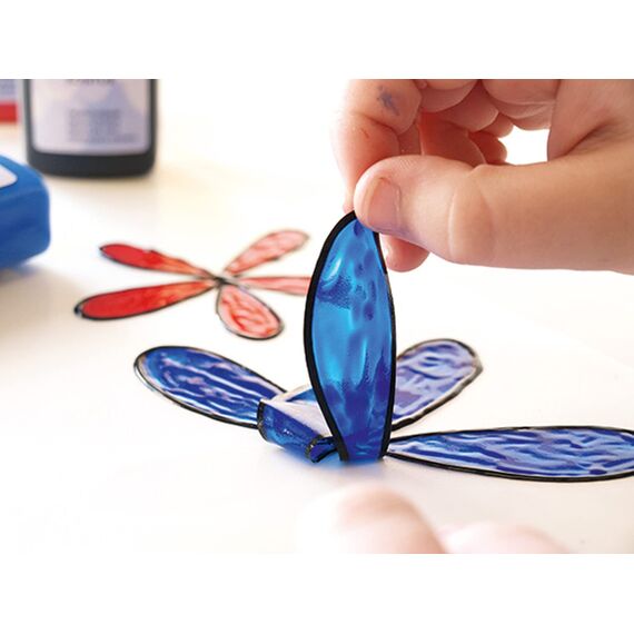 KREUL 42726 - Window Color glitzer violett 80 ml, glitzernde Fenstermalfarbe auf Wasserbasis, für glatte Oberflächen wie Glas, Spiegel und Fliesen