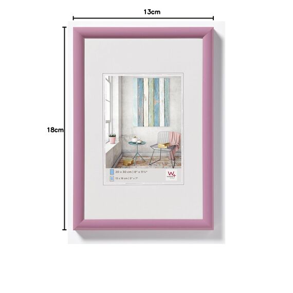 walther design KP318Y Trendstyle Kunststoffrahmen, 13x18 cm, flieder
