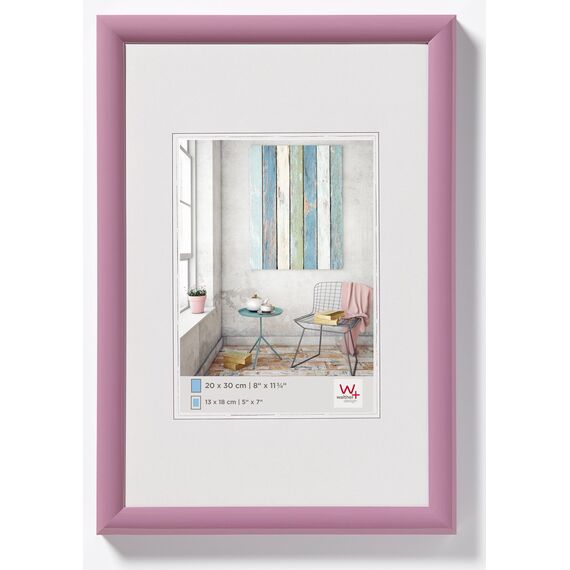walther design KP318Y Trendstyle Kunststoffrahmen, 13x18 cm, flieder