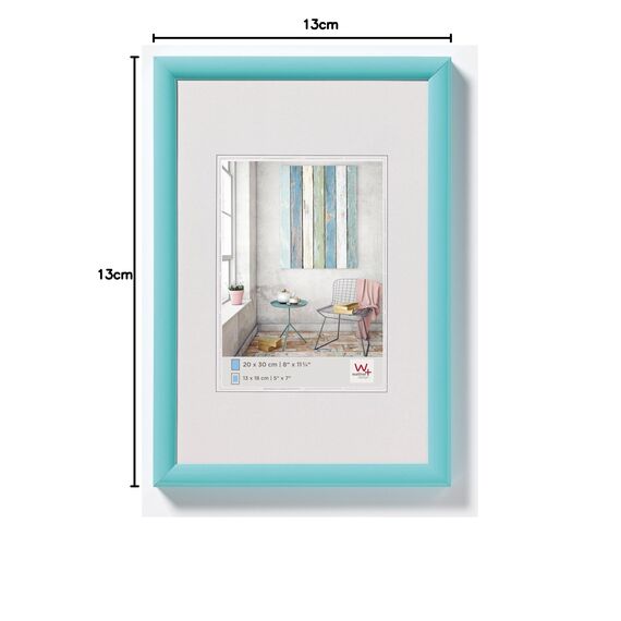 walther design KP318U Trendstyle Kunststoffrahmen, 13x18 cm, türkis