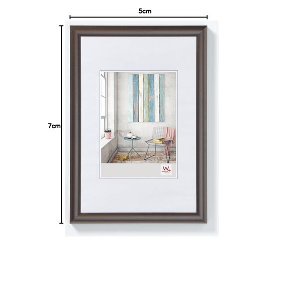 walther design Bilderrahmen stahl 40 x 50 cm Trendstyle Kunststoffrahmen KP050D