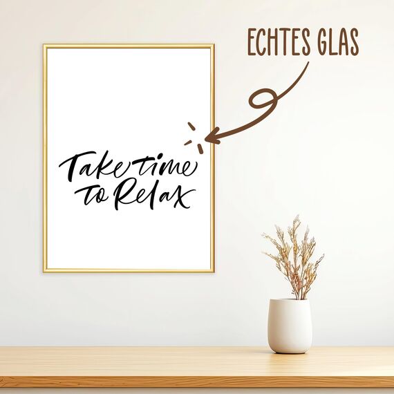 Wackadoo Bilderrahmen 40x50 Gold 3er Set Fotowand Fotorahmen aus leichtem Kunststoff mit Glas Picture frame Poster