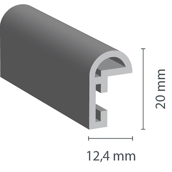 Wackadoo Bilderrahmen 50x70 Silber Fotowand Fotorahmen aus leichtem Kunststoff mit Glas Picture frame Poster