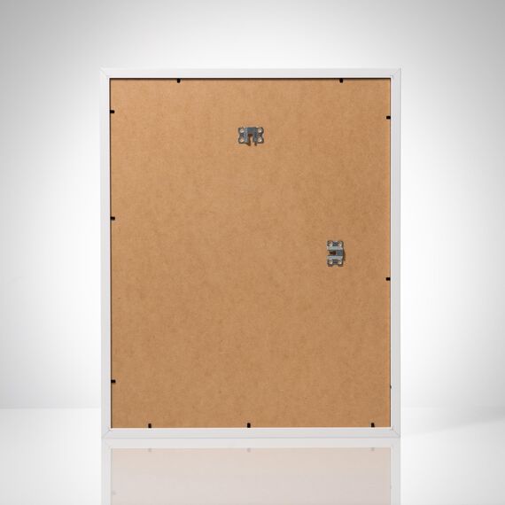 POSTER ART California Bilderrahmen zum Aufhängen aus MDF und Acrylglas - Wand Bilderrahmen Moderner Fotorahmen - Weiß 40x50 cm