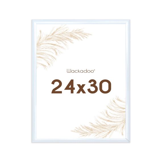 Wackadoo Bilderrahmen 24x30 Weiß Fotowand Fotorahmen aus leichtem Kunststoff mit Glas Picture frame Poster