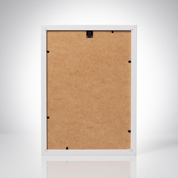 POSTER ART California Bilderrahmen zum Aufhängen aus MDF und Acrylglas - Wand Bilderrahmen Moderner Fotorahmen - Weiß 21x29,7 cm