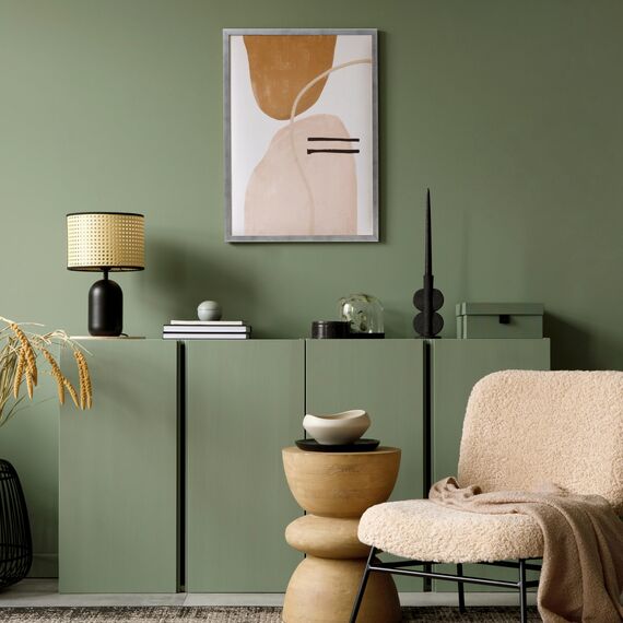 POSTER ART California Bilderrahmen zum Aufhängen aus MDF und Acrylglas - Wand Bilderrahmen Moderner Fotorahmen - Silber gealtert 21x29,7 cm