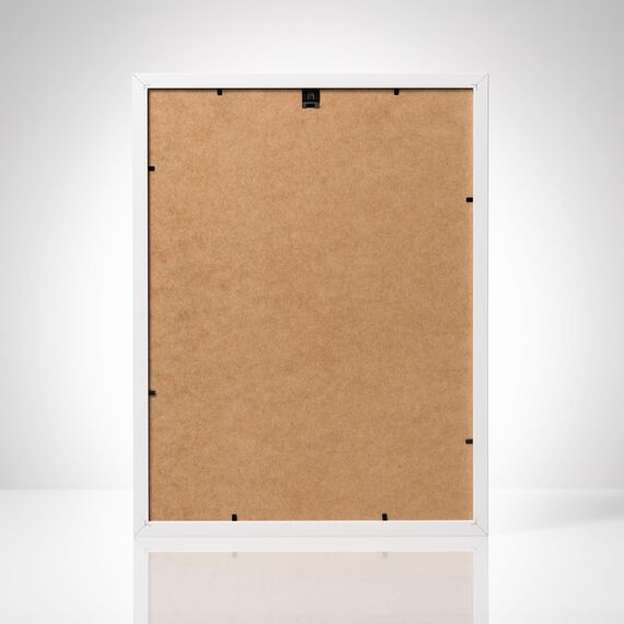 POSTER ART California Bilderrahmen zum Aufhängen aus MDF und Acrylglas - Wand Bilderrahmen Moderner Fotorahmen - Weiß 30x40 cm