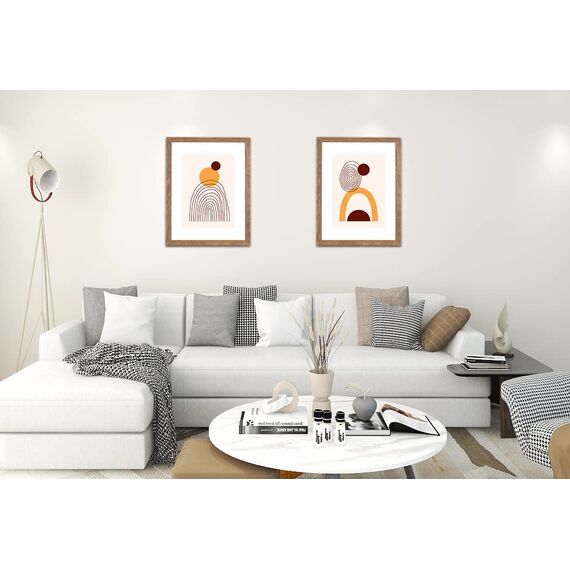 Scholartree Bilderrahmen 30x40 | Holzfarbe |rahmen mit Acrylglas | Posterrahmen | Fotorahmen | 2er Set