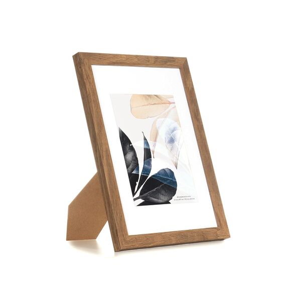 Bilderrahmen A4 | Holzfarbe | Plexiglas | Posterrahmen | Fotorahmen | 3er Set |bilderrahmen 21x30|