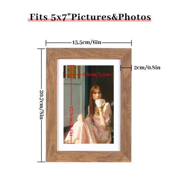 Scholartree Bilderrahmen 13x18 | Holzfarbe | Echtholz |rahmen mit Acrylglas| Posterrahmen | Fotorahmen | 3er Set