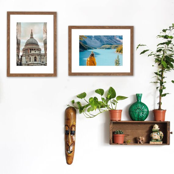 Scholartree Bilderrahmen 30x40 | Holzfarbe |rahmen mit Acrylglas | Posterrahmen | Fotorahmen | 2er Set