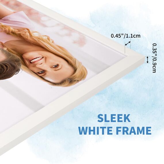 Hoikwo 18 Stück Bilderrahmen 15x20 cm, Weiß Fotorahmen Collage Set für Wohnzimmer Schlafzimmer Kinderzimmer Büro Treppenhaus Flur, Wand- oder Tischaufsteller