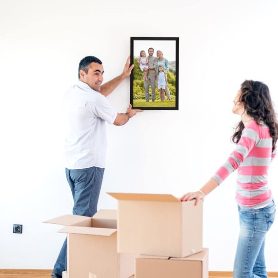 Giftgarden Bilderrahmen, 28 x 43 cm, Schwarz, Posterrahmen für Galeriewand, 8 Stück