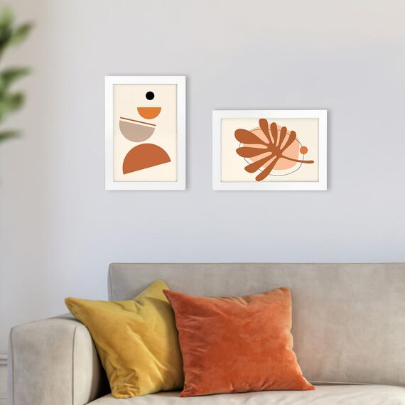 EYMPEU Bilderrahmen 10x15 CM 18er-Set, für Wand und Tisch, geeignet für den Einsatz in Büros und Wohnungen, Weiß