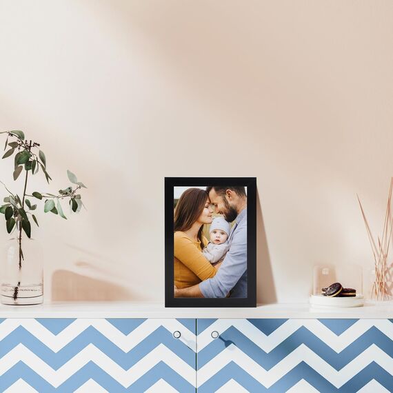 Hoikwo 18 Stück Bilderrahmen 10x15 cm, Schwarz Fotorahmen Collage Set für Wohnzimmer Schlafzimmer Kinderzimmer Büro Treppenhaus Flur, Wand- oder Tischaufsteller