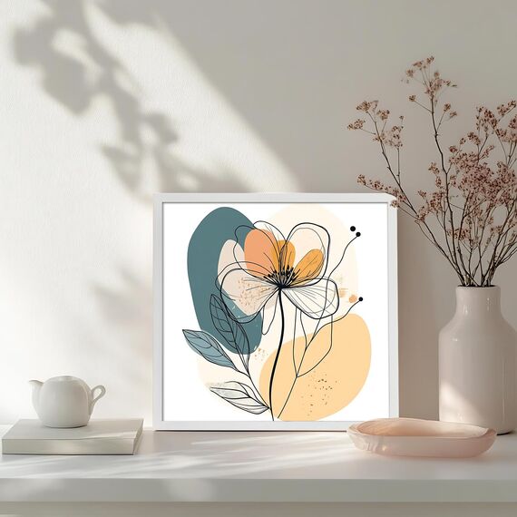 Giftgarden 12er Set Weiß Bilderrahmen 30x30 cm – Moderne Quadratische Fotorahmen aus PVC, Wanddekoration für Wohnzimmer, Schlafzimmer, Büro