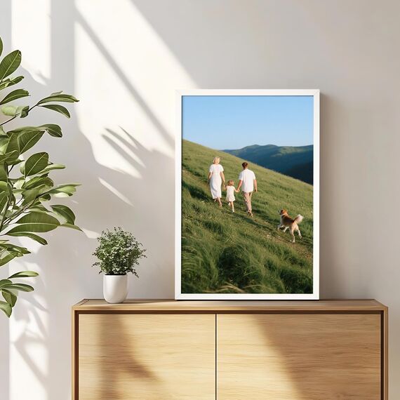 Giftgarden 7er-Set Weiß Bilderrahmen 40x60 cm - Klassisches Aluminiumrahmen 60x40 - Nur für Wandmontage, für Wohnzimmer, Flur oder Büro